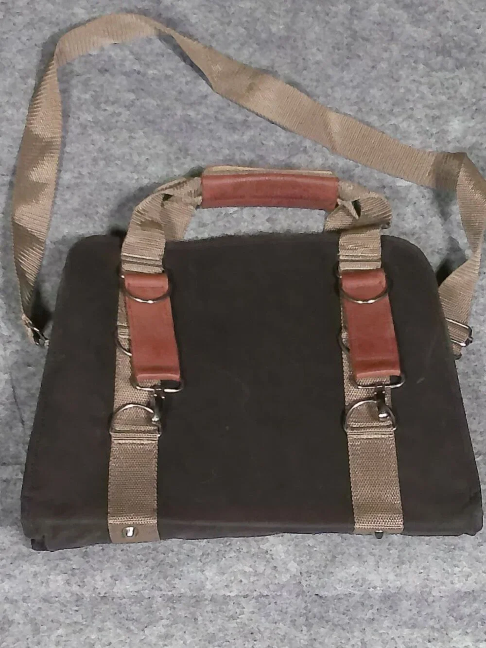 Po Campo Bike Handlebar Bag Dark Brown Cycling Commuter Convertible